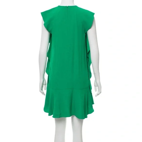Valentino Ruffle  Shift Dress Kelly green size 40 Small - Picture 4 of 13